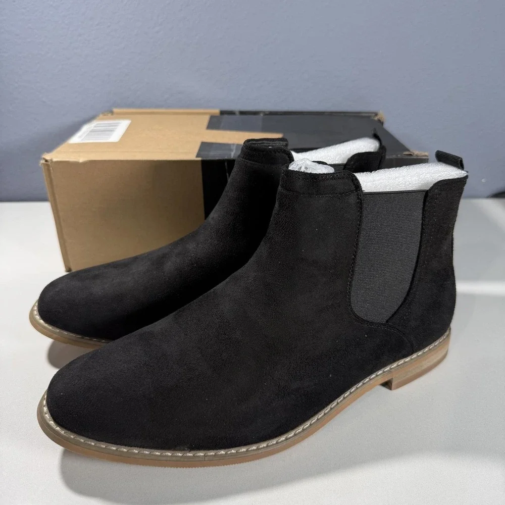 Vance CO Men's‎ Black Suede Chelsea Boots Size 9W